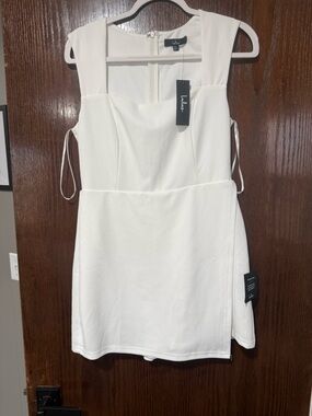 Lulu's White Square-Neck Romper NWT